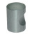 Cylinder Knob Satin 20mm Dia X 25mm Height Pre Packed