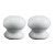 Ceramic Cupboard Knob Wht 35mm Pre Packed