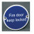 Sign Round F/Door Keeplocked Saa 75mm Pre Packed