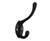 Hat & Coat Hook Antique Black PP