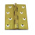 Hinge Drawn Brass 100X61mm