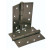 100 X 75mm Satin Plated Ball/B Hinges