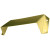 Security Hood Polished Brass 300mm