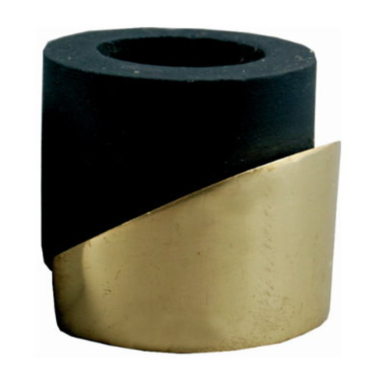 Doorstop Shielded Round Brass