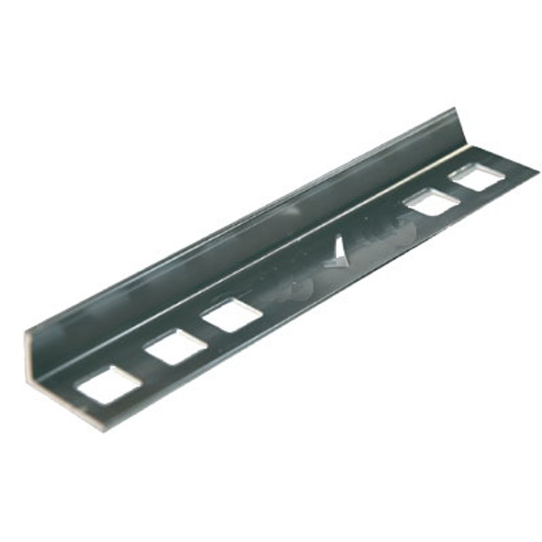 10mm Metal Tile Trim Sq Edge 2.4M