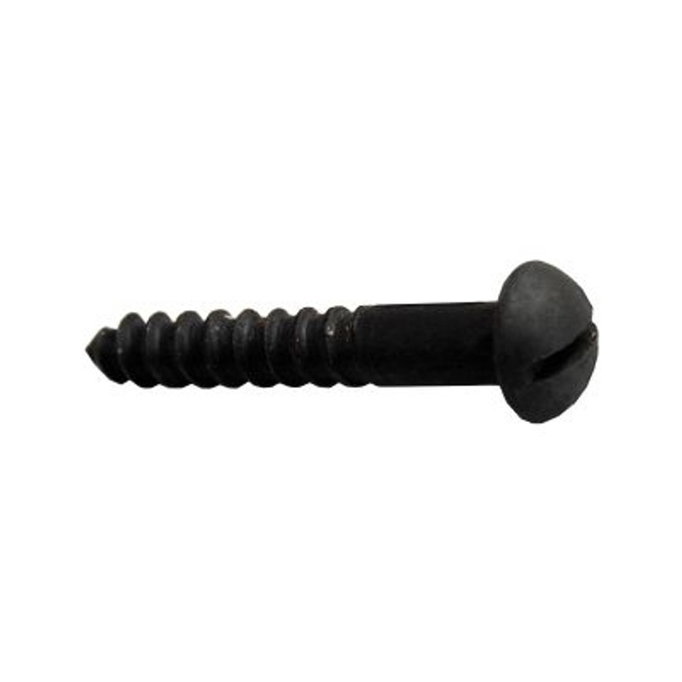 Screw Black Japanned Round Sltd 10X3/4 X 200