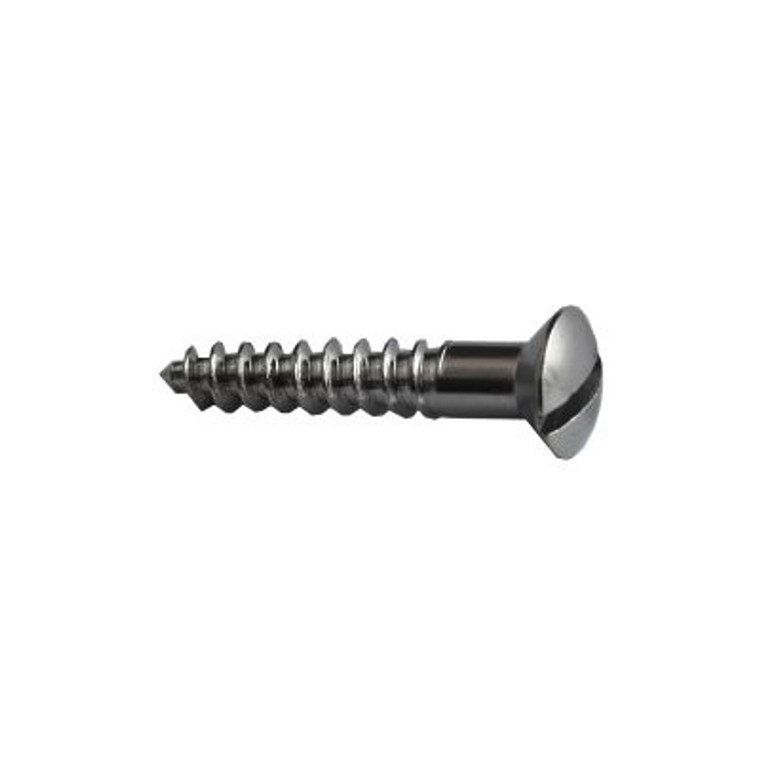 Screw Chrome Raised Sltd 8X1 X 200