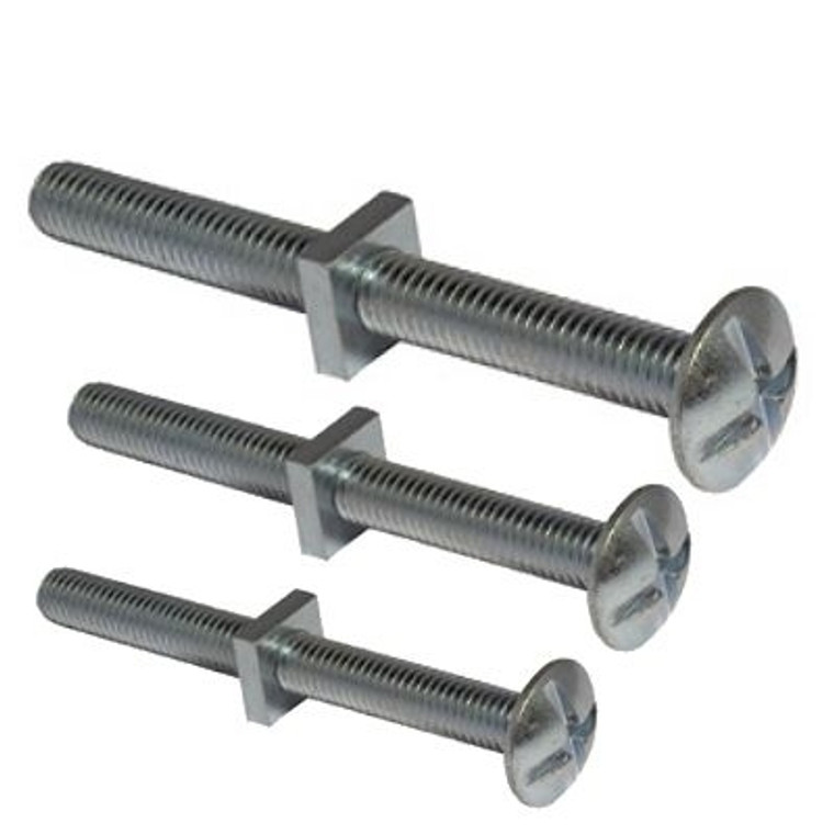 Roofing Bolt/Nut M6 X 25mm  (X 100)