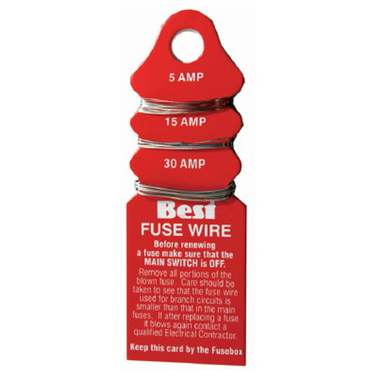 Fuse Wire On Card(5-15-30Amp) X10