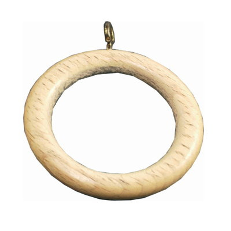 Wooden Rings 28mm Natural X 4