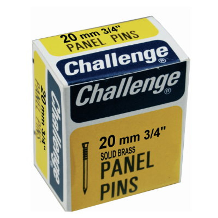 Chall Pan Pins Brs 20mm Bx (24)