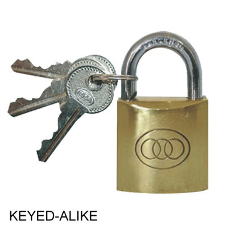 Padlock Ooo Brass K/A 50mm