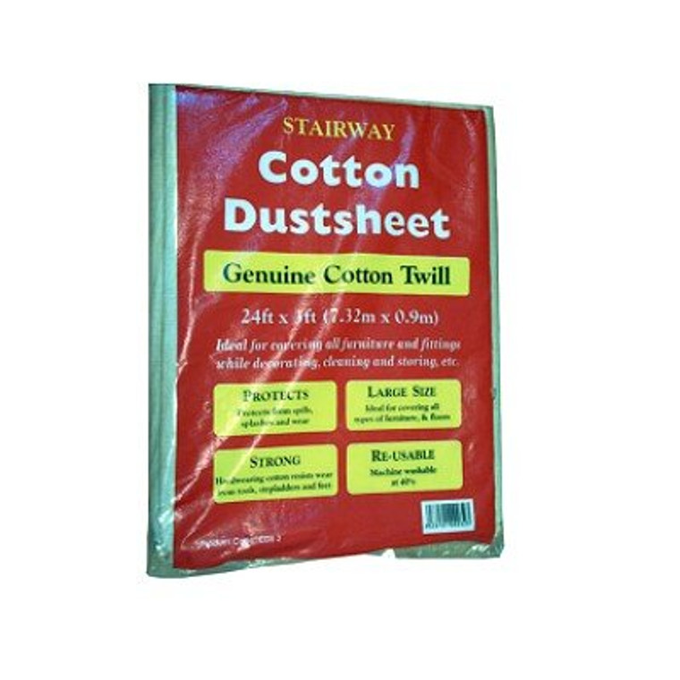 Cotton Dust Sheet Staircase(24X3) 0.9X 7.2M