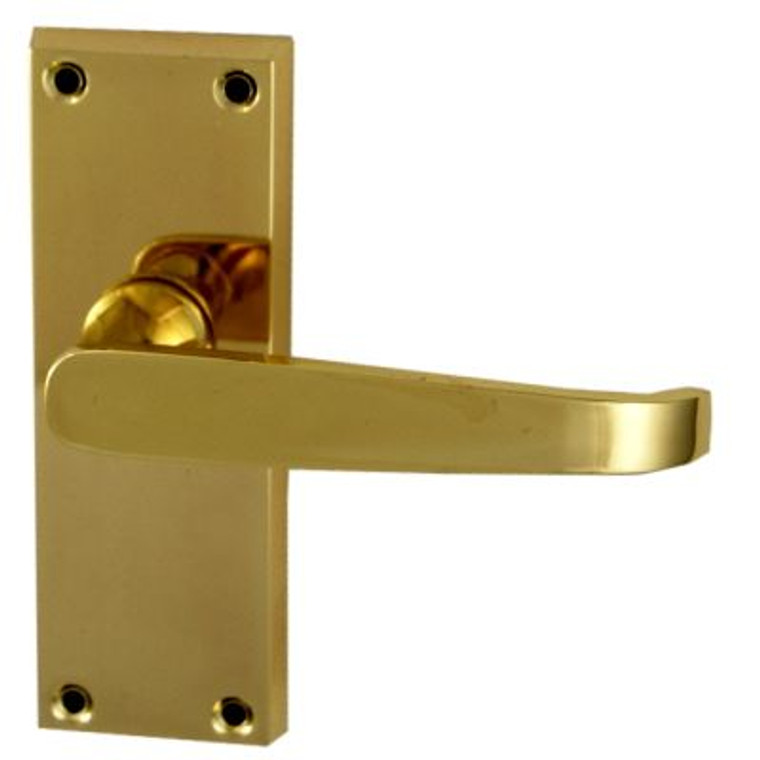 Latch Handle Std Brass Pre Packed