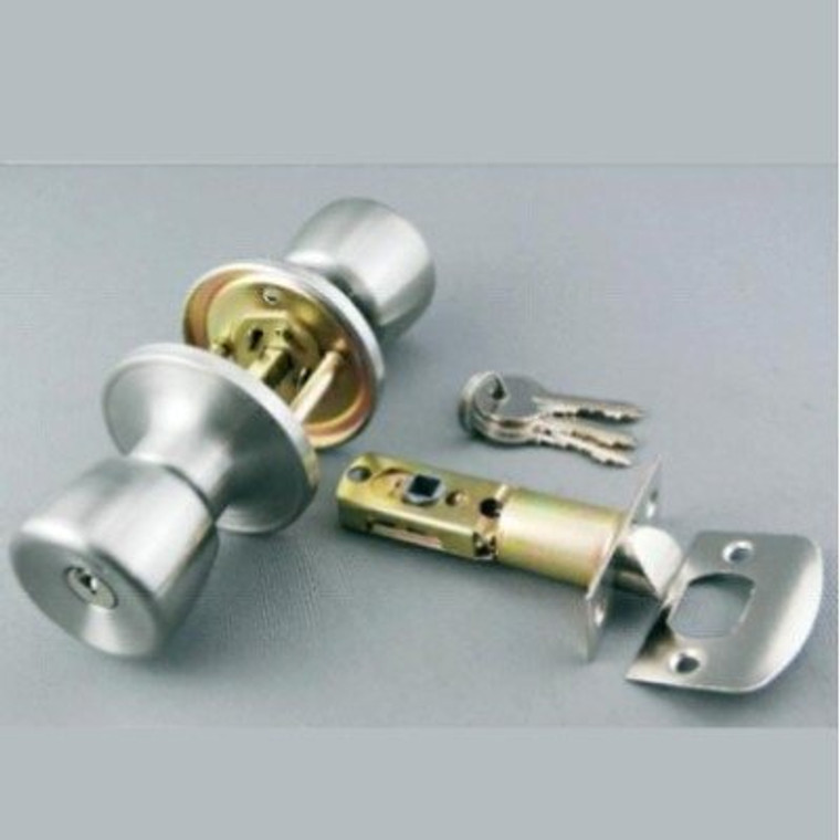 Entrance Knob Set Chrome Pre Packed