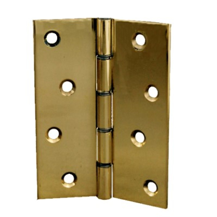 Hinge Brass Polished Dsw 100X75mm Pre Packed