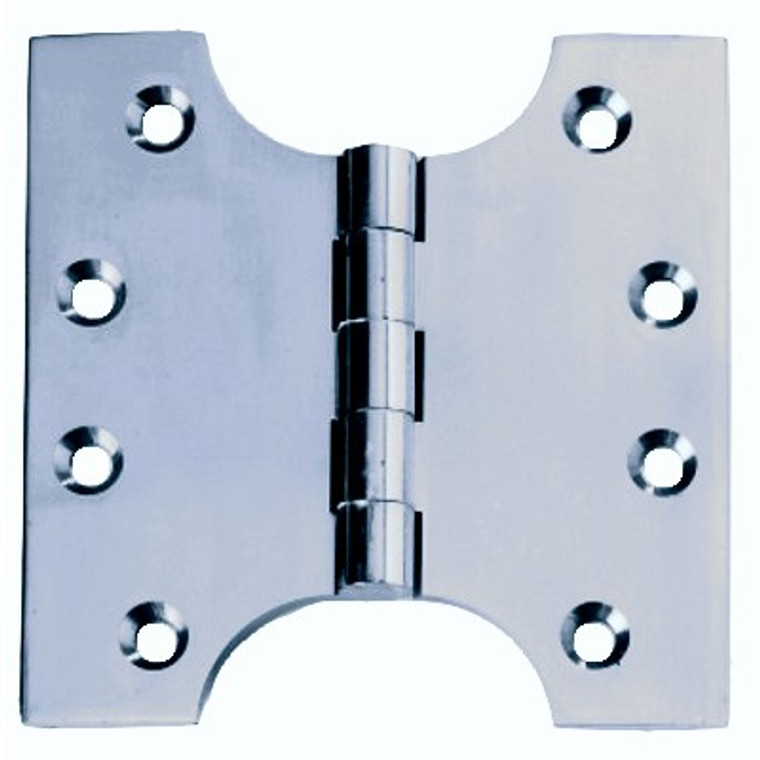 Hinge Parliament Pol Chrome 100X 50X 100mm Pre Packed