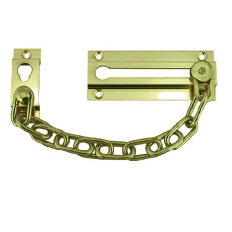 Door Chain Brass Std Pre Packed