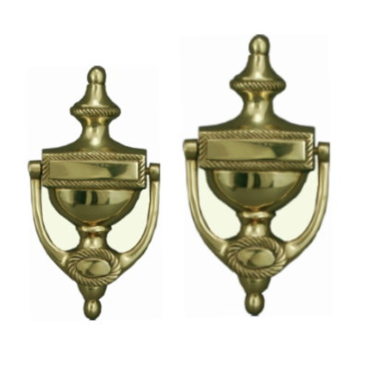 Knocker Urn Pattern Geo Brs 200mm Pre-Packed