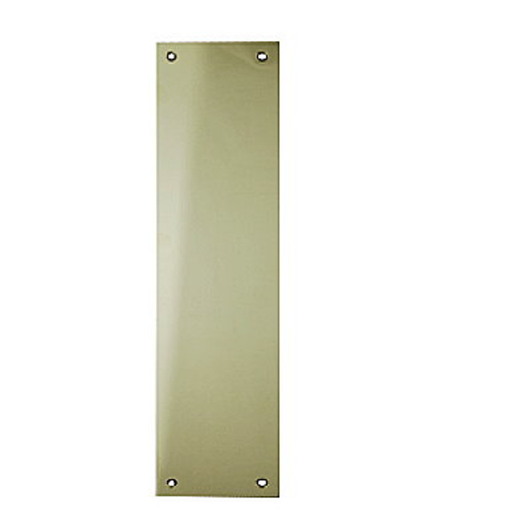Push Plate 300 X 75mm Brass Flat Pre Packed