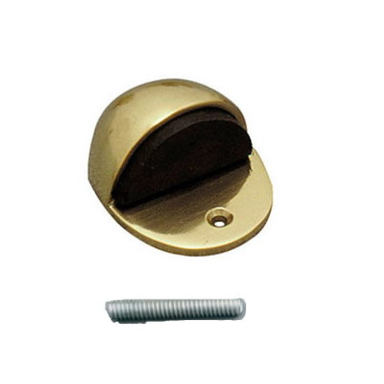 Doorstop Hooded Oval Brass Pre Packed