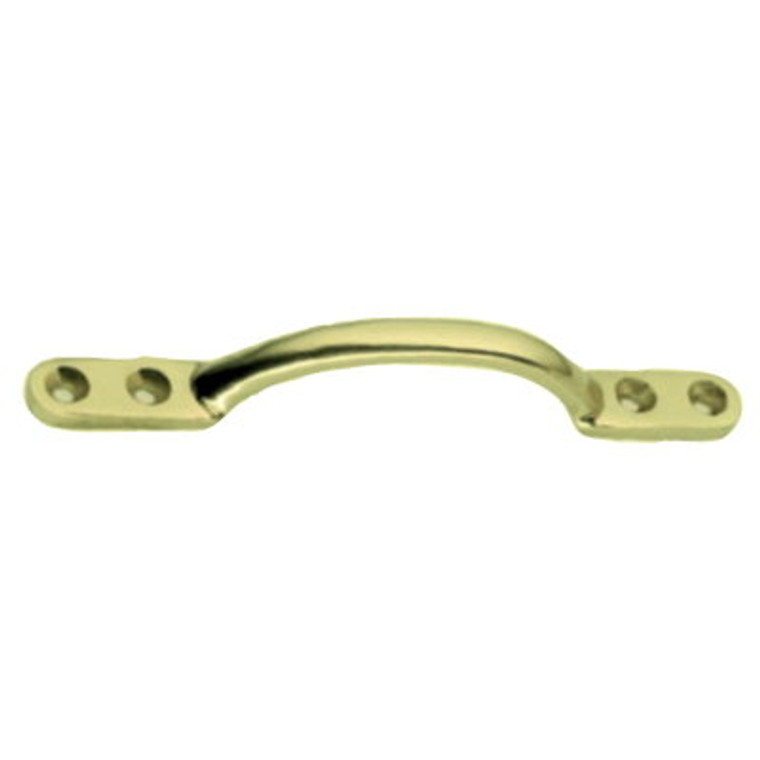 Hotbed Sash Handle Pol Brass 125mm Pre Packed