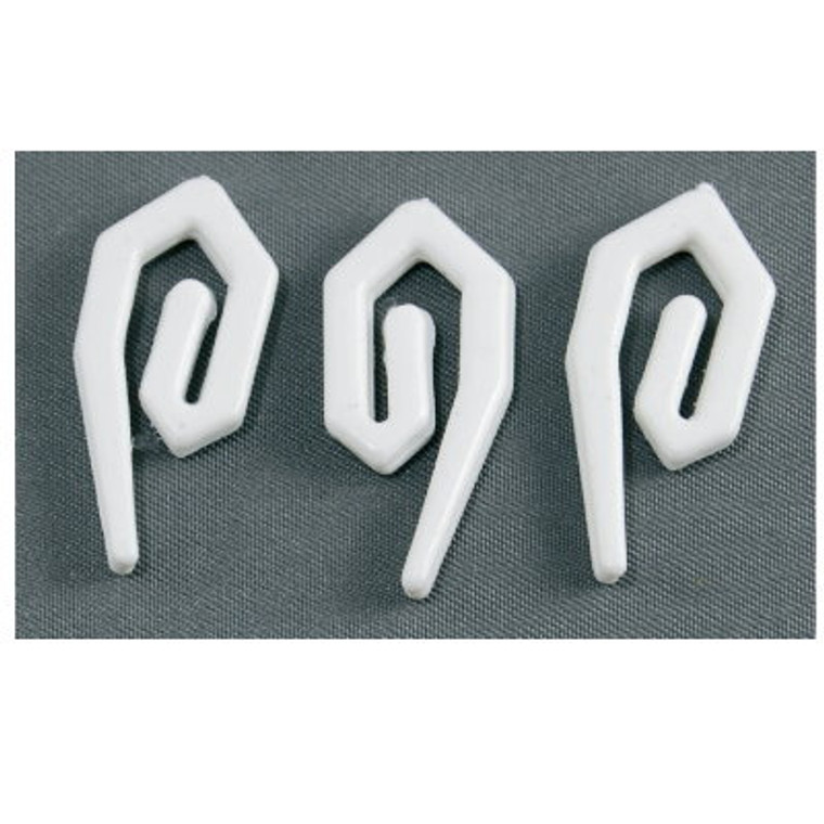 Curtain Tape Hooks Pvc X 25 Pre Packed