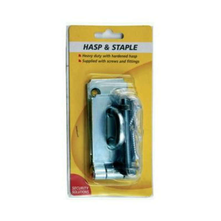 Hasp & Staple Zp Heavy Duty 150mm Pre Packed