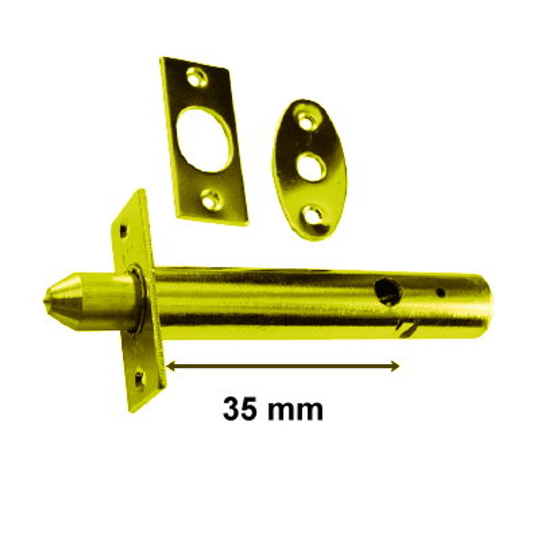 Rack Bolt Brass 90mm Pre Packed