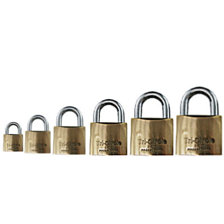 Padlock T/Circle Brass 20mm Pre Packed