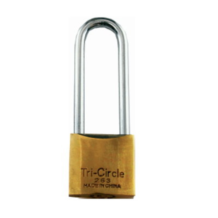 Padlock T/Circle L/S Brass 50mmPre Packed