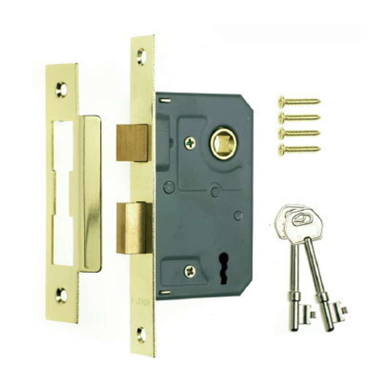 Sashlock Abl 3L Brass 63mm Pre Packed