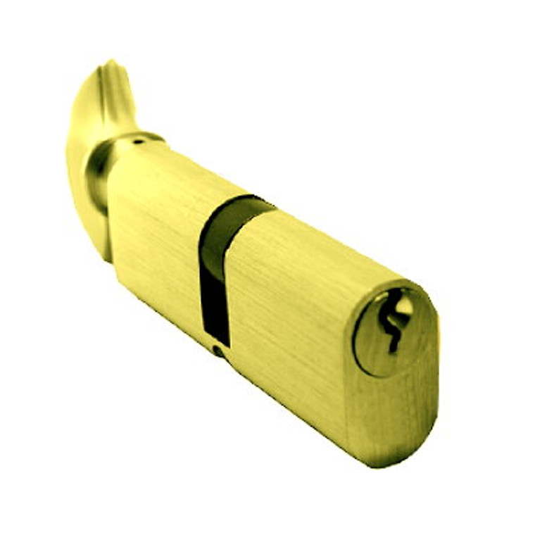 Oval Pro Cylinder Key/Turn 80mm Brass Pre-Packed