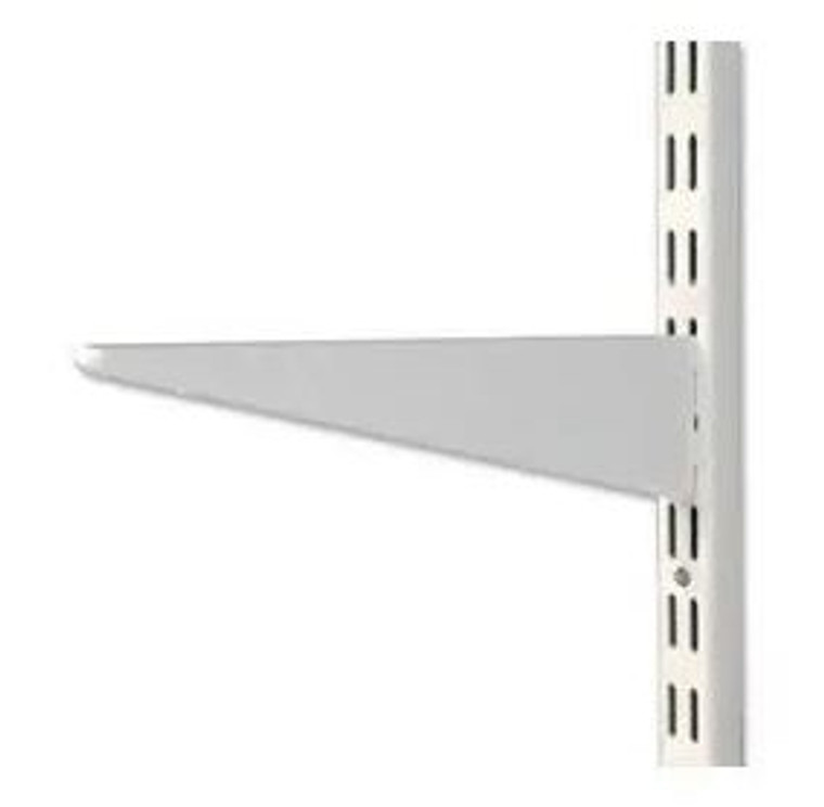 Twinslot Hvy Bracket 37Cm White