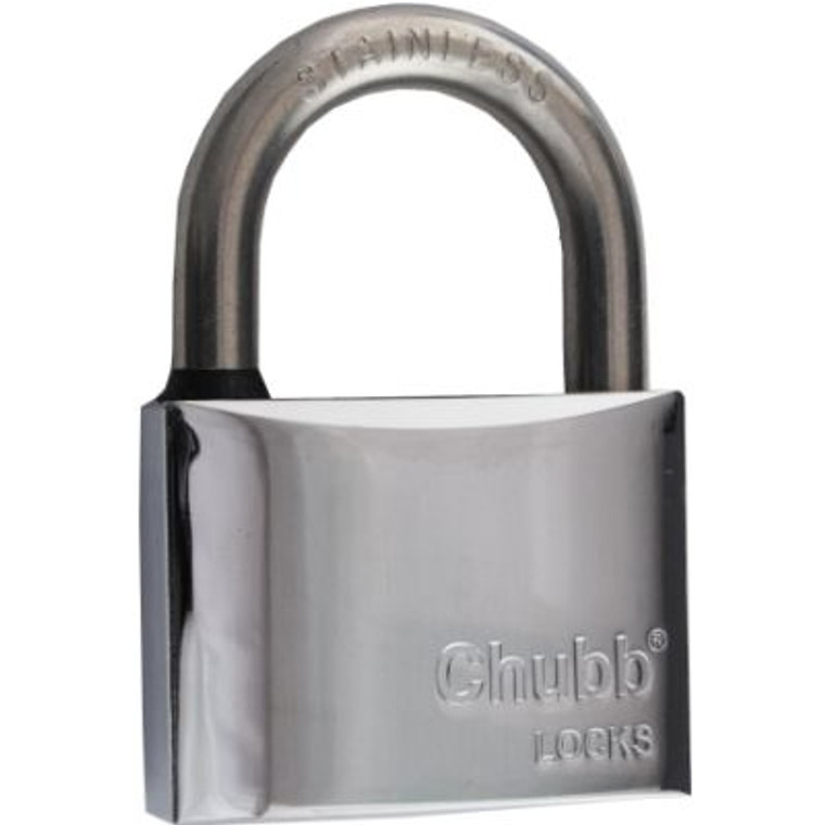 Chubb Padlock Chrome W/Res. 50mm Pre Packed