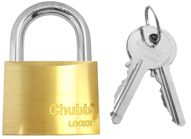 Chubb Padlock 60mm Brass Keyed-Alike (Bx)