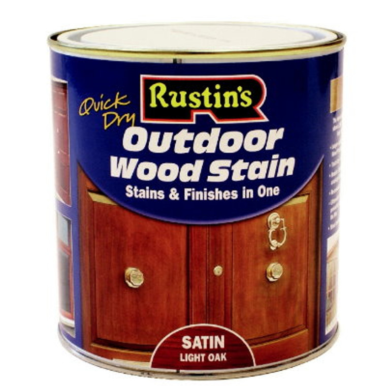 Outdoor Wood Stain Satin Dark Oak 500ml