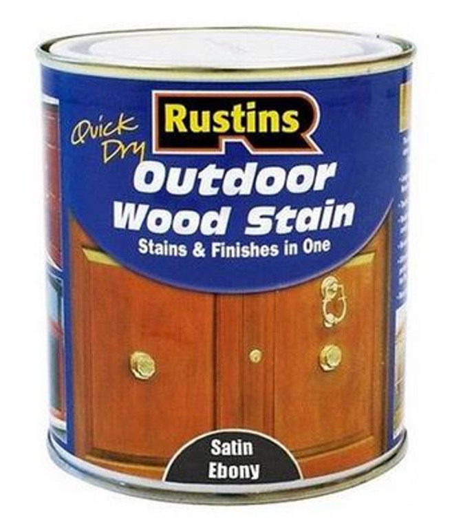 Outdoor Wood Stain Satin Ebony 500ml