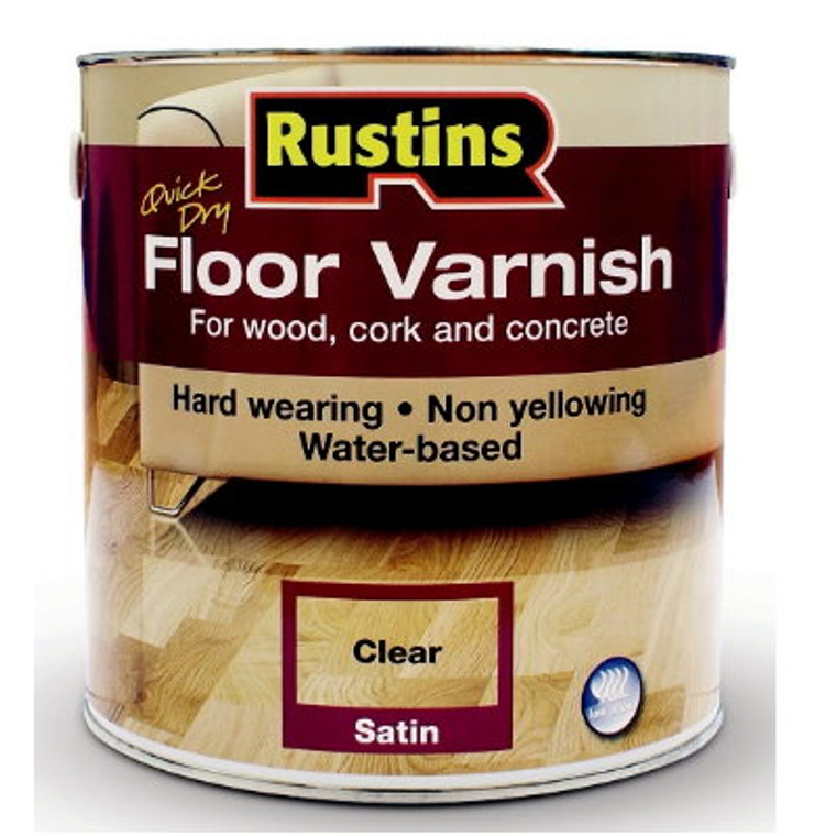 Quick Dry Floor Varnish Gloss Clear 2.5Ltr