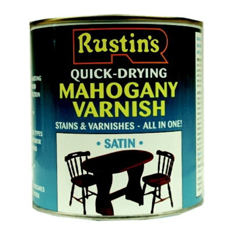 Quick Dry Varnish Satin Mahogany 1Ltr