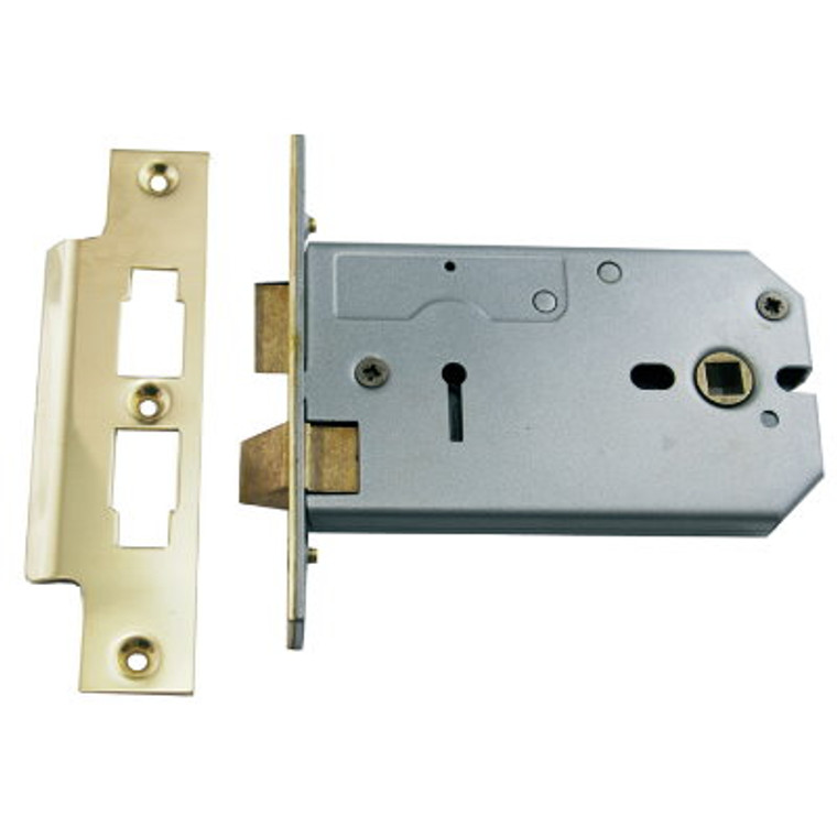 Union Sashlock Hrz Brass 3L 150mm