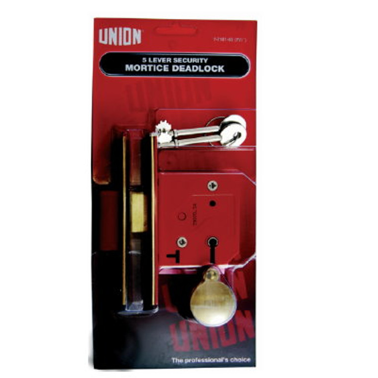 Union 5 Lev Deadlock Brass 5L 63mm