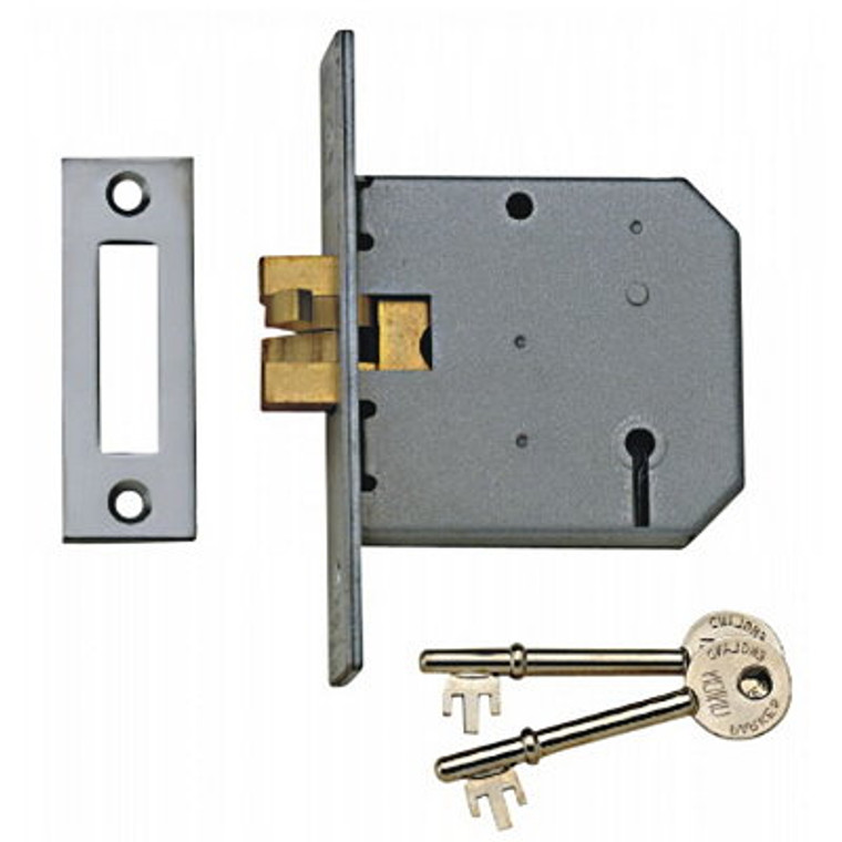 Union Sliding Door Lock Satin 75mm