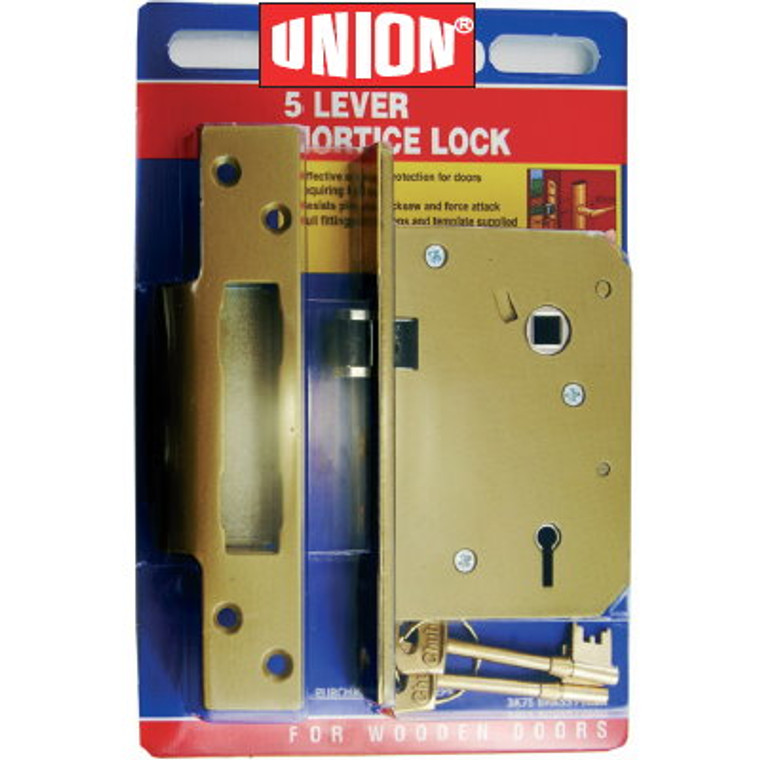 Union 3K75 Sashlock Brass 5L 67mm Pre Packed