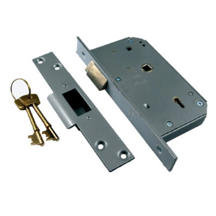 Chubb 3R35 Deadlock Mort Latch Brass 80mm Bxd