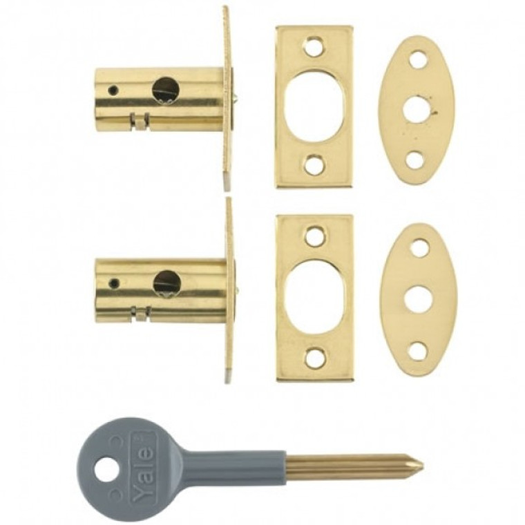 Yale Window Lock Brass X 1 Key (C8K101B)