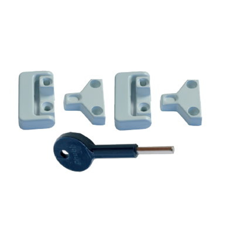 Yale Metal Win Lock Key & Drill White 2 P/C (C8K106)