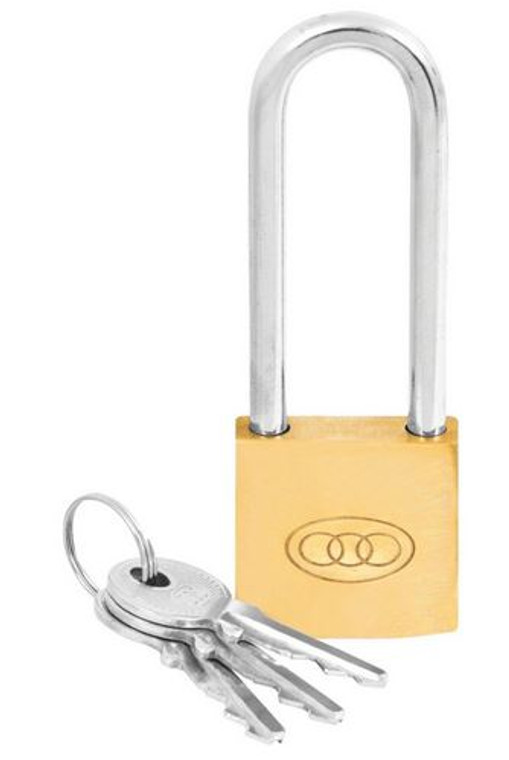 Padlock T/Circle L/S Brass 32mm Pre Packed