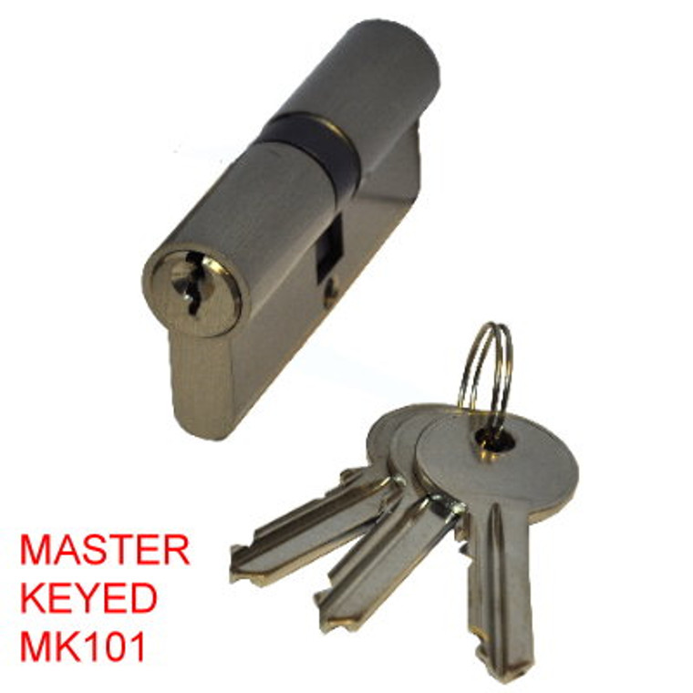 Euro Key/Key Satin 70mm Cylinder Umk Mk101