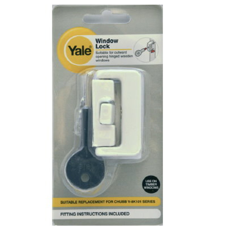 Yale Toggle Window Lock White /1 + Key (C8K101Wk)